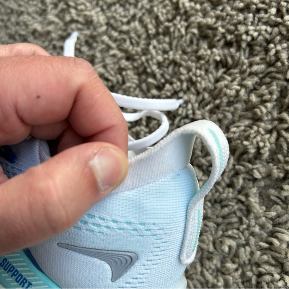 Brooks Glycerin GTS 22 Womens 8.5 B Running Shoes White/LimpetShell/Blue Sneaker - Picture 14 of 16